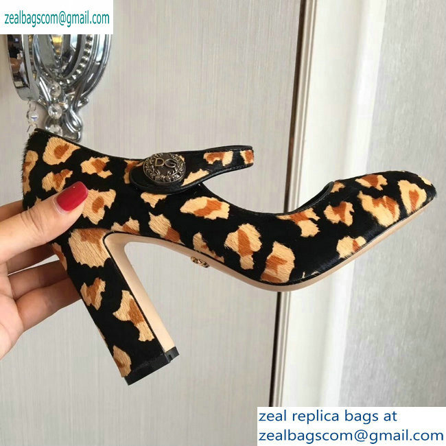 Dolce  &  Gabbana Leopard Print Pony Hair Pumps 02 2019